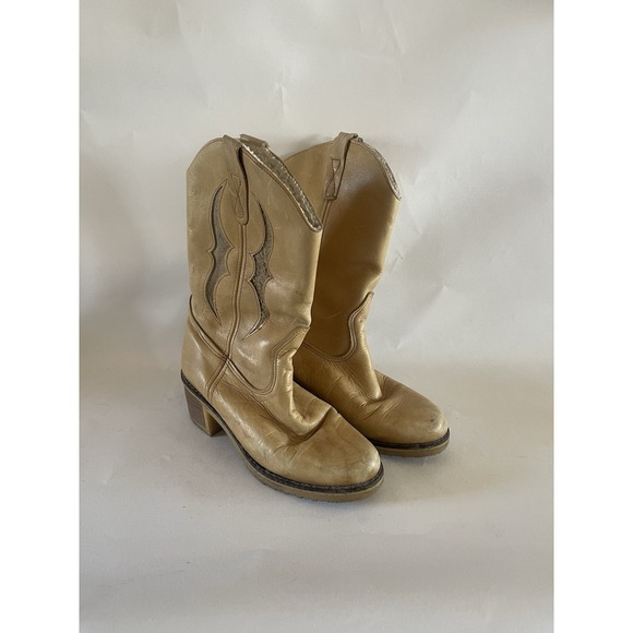 American Vintage Shoes - Vintage Blondo Frye Style Tall Leather Boots Sherpa Lined Womens 7